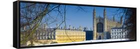 UK, England, Cambridge, King's College Chapel from the Backs-Alan Copson-Framed Stretched Canvas