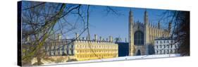 UK, England, Cambridge, King's College Chapel from the Backs-Alan Copson-Stretched Canvas
