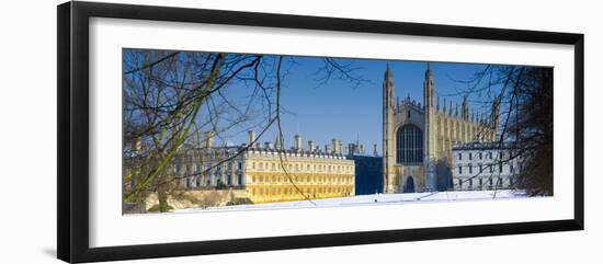 UK, England, Cambridge, King's College Chapel from the Backs-Alan Copson-Framed Photographic Print