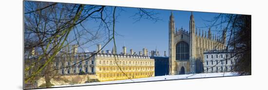 UK, England, Cambridge, King's College Chapel from the Backs-Alan Copson-Mounted Photographic Print