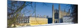 UK, England, Cambridge, King's College Chapel from the Backs-Alan Copson-Mounted Photographic Print