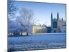 UK, England, Cambridgeshire, Cambridge, the Backs, King's College Chapel in Winter-Alan Copson-Mounted Photographic Print