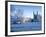 UK, England, Cambridgeshire, Cambridge, the Backs, King's College Chapel in Winter-Alan Copson-Framed Photographic Print