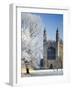 UK, England, Cambridgeshire, Cambridge, the Backs, King's College Chapel in Winter-Alan Copson-Framed Photographic Print