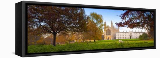 UK, England, Cambridgeshire, Cambridge, the Backs, King's College Chapel-Alan Copson-Framed Stretched Canvas