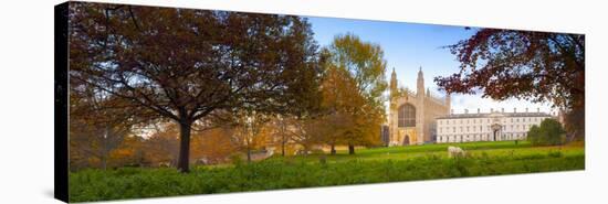 UK, England, Cambridgeshire, Cambridge, the Backs, King's College Chapel-Alan Copson-Stretched Canvas