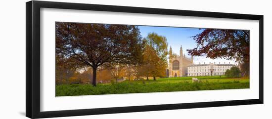 UK, England, Cambridgeshire, Cambridge, the Backs, King's College Chapel-Alan Copson-Framed Photographic Print