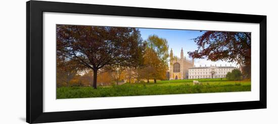 UK, England, Cambridgeshire, Cambridge, the Backs, King's College Chapel-Alan Copson-Framed Photographic Print