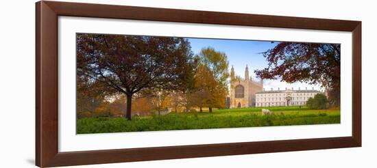 UK, England, Cambridgeshire, Cambridge, the Backs, King's College Chapel-Alan Copson-Framed Photographic Print