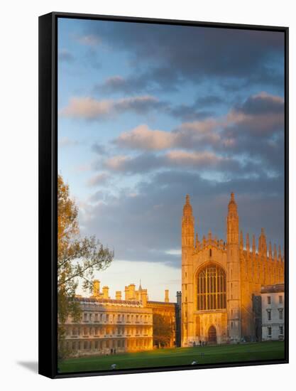 UK, England, Cambridgeshire, Cambridge, the Backs, King's College Chapel-Alan Copson-Framed Stretched Canvas