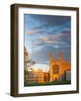 UK, England, Cambridgeshire, Cambridge, the Backs, King's College Chapel-Alan Copson-Framed Photographic Print