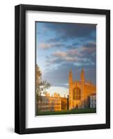 UK, England, Cambridgeshire, Cambridge, the Backs, King's College Chapel-Alan Copson-Framed Premium Photographic Print