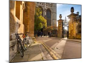 UK, England, Cambridgeshire, Cambridge, Trinity Lane, King's College Chapel-Alan Copson-Mounted Photographic Print