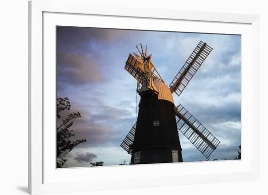 Uk, England, Cambridgeshire, Wicken, Wicken Windmill-Jane Sweeney-Framed Photographic Print