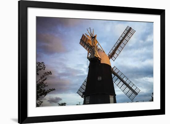 Uk, England, Cambridgeshire, Wicken, Wicken Windmill-Jane Sweeney-Framed Photographic Print