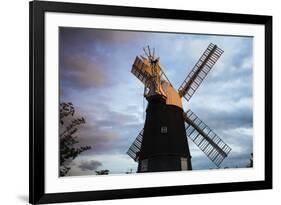 Uk, England, Cambridgeshire, Wicken, Wicken Windmill-Jane Sweeney-Framed Photographic Print