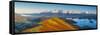 UK, England, Cumbria, Lake District, Derwentwater, Skiddaw and Blencathra mountains above Keswick, -Alan Copson-Framed Stretched Canvas