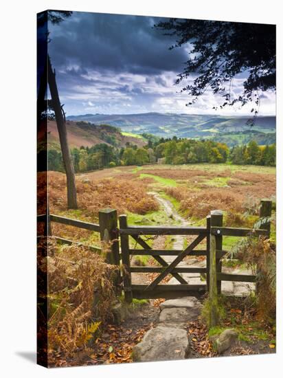 UK, England, Derbyshire, Peak District National Park, from Stanage Edge-Alan Copson-Stretched Canvas