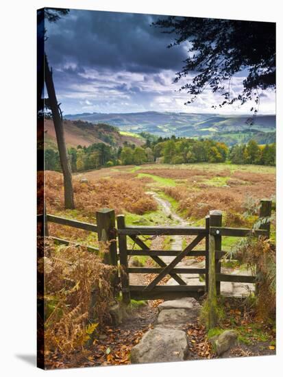 UK, England, Derbyshire, Peak District National Park, from Stanage Edge-Alan Copson-Stretched Canvas