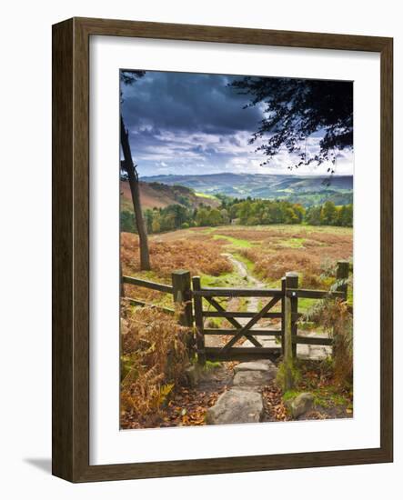 UK, England, Derbyshire, Peak District National Park, from Stanage Edge-Alan Copson-Framed Photographic Print