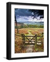 UK, England, Derbyshire, Peak District National Park, from Stanage Edge-Alan Copson-Framed Photographic Print