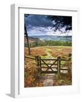 UK, England, Derbyshire, Peak District National Park, from Stanage Edge-Alan Copson-Framed Photographic Print