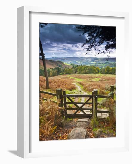 UK, England, Derbyshire, Peak District National Park, from Stanage Edge-Alan Copson-Framed Photographic Print