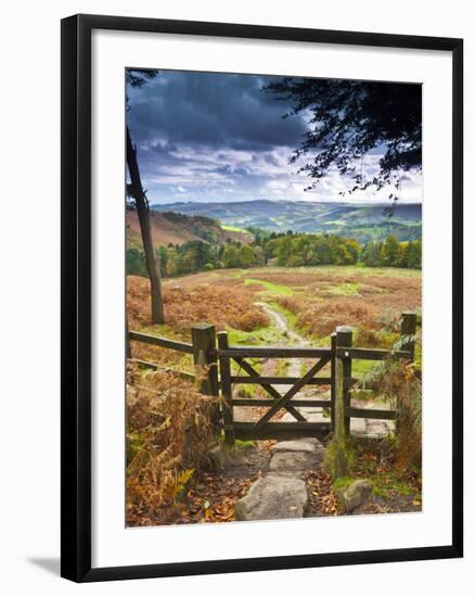 UK, England, Derbyshire, Peak District National Park, from Stanage Edge-Alan Copson-Framed Photographic Print