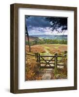 UK, England, Derbyshire, Peak District National Park, from Stanage Edge-Alan Copson-Framed Photographic Print