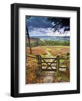 UK, England, Derbyshire, Peak District National Park, from Stanage Edge-Alan Copson-Framed Photographic Print