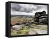 UK, England, Derbyshire, Peak District National Park, Higger Tor Towards Hathersage-Alan Copson-Framed Stretched Canvas