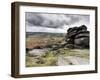 UK, England, Derbyshire, Peak District National Park, Higger Tor Towards Hathersage-Alan Copson-Framed Photographic Print