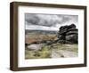 UK, England, Derbyshire, Peak District National Park, Higger Tor Towards Hathersage-Alan Copson-Framed Photographic Print