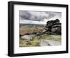 UK, England, Derbyshire, Peak District National Park, Higger Tor Towards Hathersage-Alan Copson-Framed Photographic Print