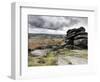 UK, England, Derbyshire, Peak District National Park, Higger Tor Towards Hathersage-Alan Copson-Framed Photographic Print
