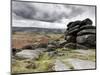 UK, England, Derbyshire, Peak District National Park, Higger Tor Towards Hathersage-Alan Copson-Mounted Photographic Print