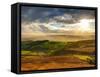 UK, England, Derbyshire, Peak District National Park, Hope Valley from Stanage Edge-Alan Copson-Framed Stretched Canvas