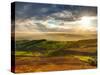 UK, England, Derbyshire, Peak District National Park, Hope Valley from Stanage Edge-Alan Copson-Stretched Canvas