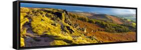 UK, England, Derbyshire, Peak District National Park, Stanage Edge-Alan Copson-Framed Stretched Canvas