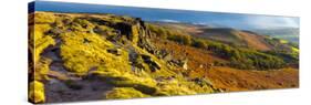 UK, England, Derbyshire, Peak District National Park, Stanage Edge-Alan Copson-Stretched Canvas