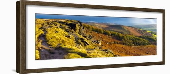 UK, England, Derbyshire, Peak District National Park, Stanage Edge-Alan Copson-Framed Photographic Print