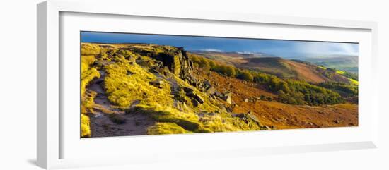 UK, England, Derbyshire, Peak District National Park, Stanage Edge-Alan Copson-Framed Photographic Print