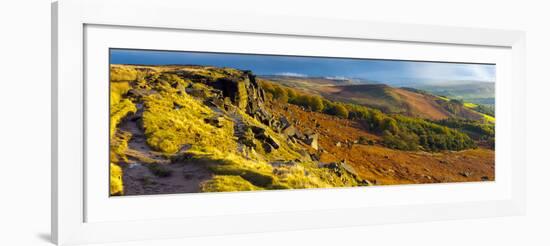 UK, England, Derbyshire, Peak District National Park, Stanage Edge-Alan Copson-Framed Photographic Print