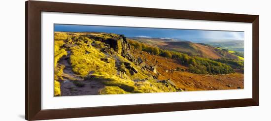 UK, England, Derbyshire, Peak District National Park, Stanage Edge-Alan Copson-Framed Photographic Print