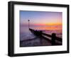 UK, England, Essex, Thames Estuary, Southend, Shoeburyness at Sunset-Alan Copson-Framed Photographic Print