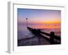 UK, England, Essex, Thames Estuary, Southend, Shoeburyness at Sunset-Alan Copson-Framed Photographic Print