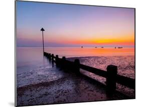 UK, England, Essex, Thames Estuary, Southend, Shoeburyness at Sunset-Alan Copson-Mounted Photographic Print