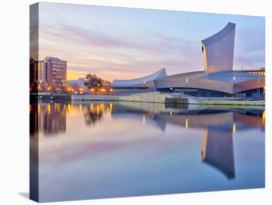 UK, England, Greater Manchester, Salford, Salford Quays, Imperial War Museum North-Alan Copson-Stretched Canvas