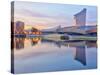 UK, England, Greater Manchester, Salford, Salford Quays, Imperial War Museum North-Alan Copson-Stretched Canvas