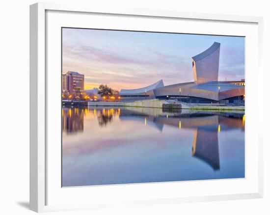 UK, England, Greater Manchester, Salford, Salford Quays, Imperial War Museum North-Alan Copson-Framed Photographic Print